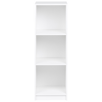 Libreria a 3 ripiani in truciolare 40 x 40 cm Bianca stile minimalista