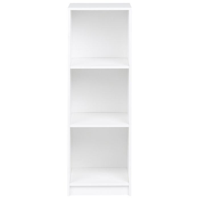 Libreria a 3 ripiani in truciolare 40 x 40 cm Bianca stile minimalista