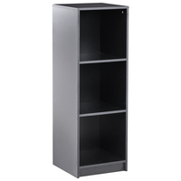 Libreria a 3 ripiani in truciolare 40 x 40 cm nero stile minimalista