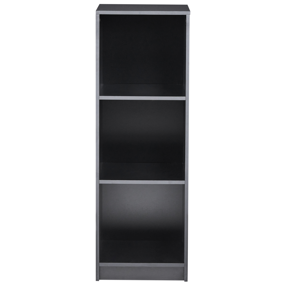 Libreria a 3 ripiani in truciolare 40 x 40 cm nero stile minimalista