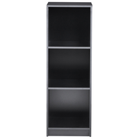 Libreria a 3 ripiani in truciolare 40 x 40 cm nero stile minimalista