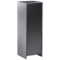 Libreria a 3 ripiani in truciolare 40 x 40 cm nero stile minimalista