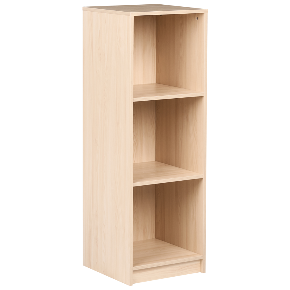 Libreria a 3 ripiani in truciolare 40 x 40 cm marrone chiaro stile minimalista
