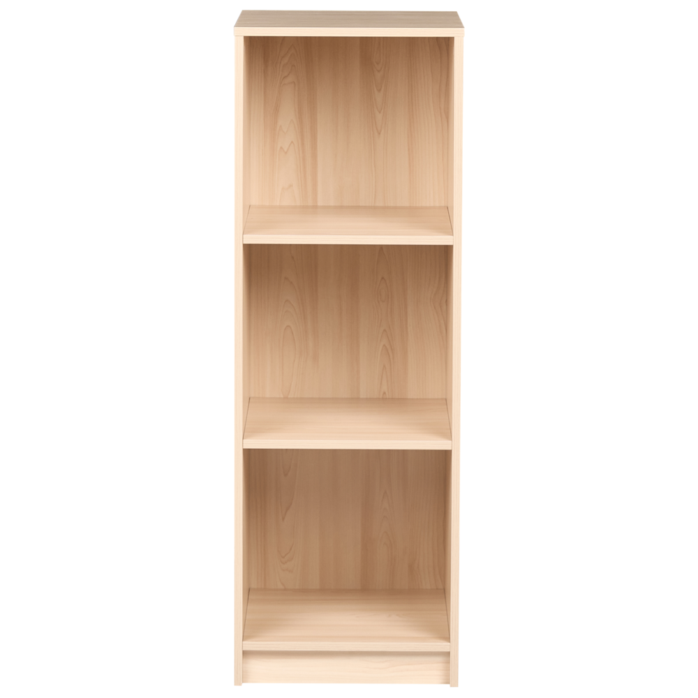 Libreria a 3 ripiani in truciolare 40 x 40 cm marrone chiaro stile minimalista