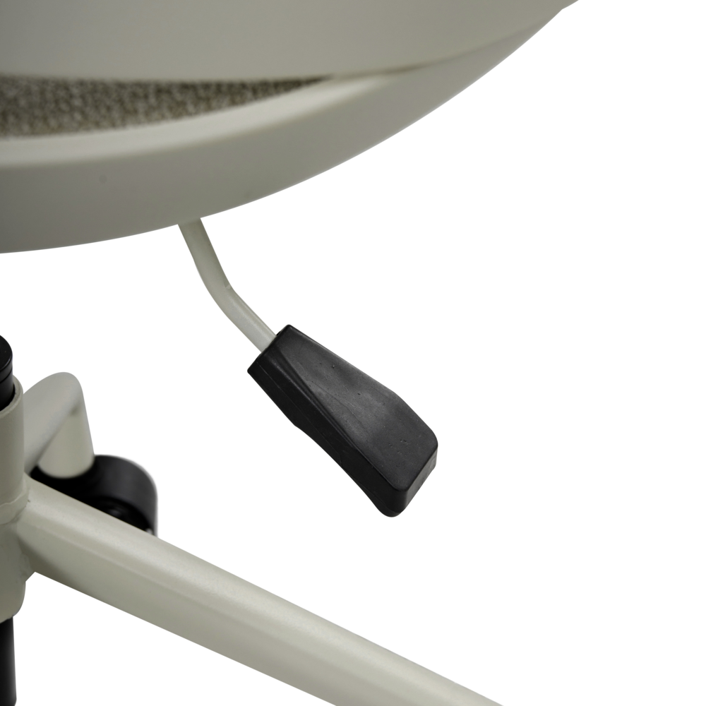 Sedia da ufficio con seduta in tessuto verde girevole, per scrivania regolabile in altezza