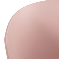 Sedia da ufficio con seduta in tessuto rosa girevole, per scrivania regolabile in altezza