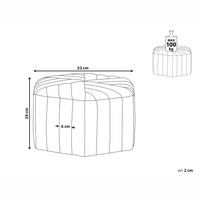 Pouf in velluto con rivestimento esagonale Violetto stile moderno Glamour