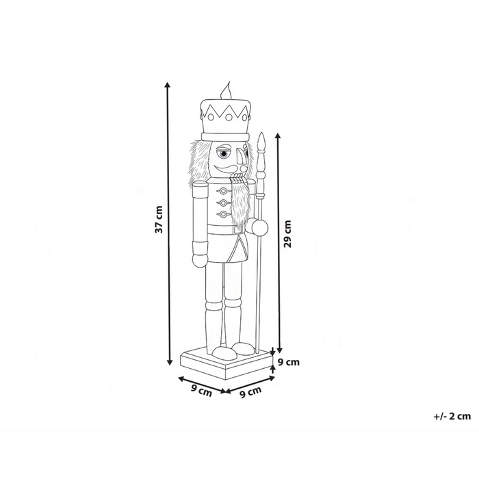 Statuetta schiaccianoci in legno di pino bianco Decorazione natalizia fatta a mano