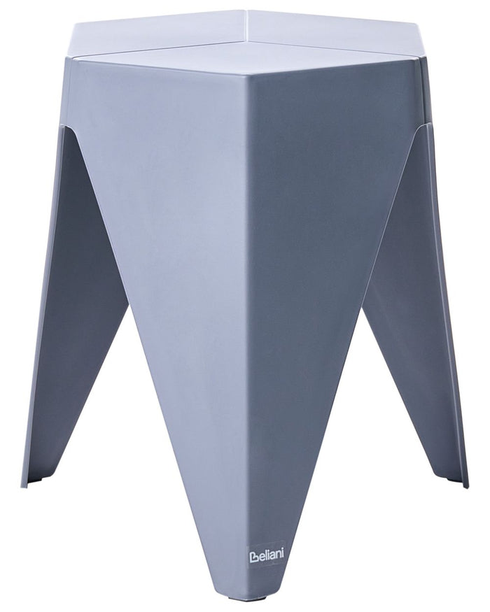 Set di 4 sgabelli da giardino extra impilabili in materiale sintetico multicolore stile elegante