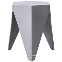 Set di 4 sgabelli da giardino extra impilabili in materiale sintetico multicolore stile elegante