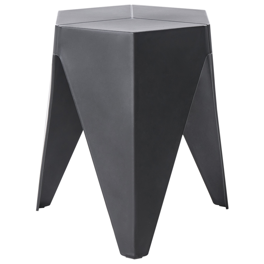 Set di 4 sgabelli da giardino extra impilabili in materiale sintetico multicolore stile elegante