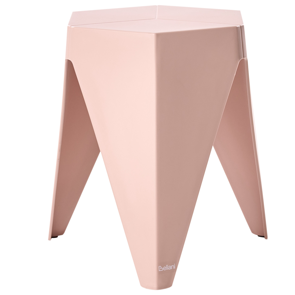 Set di 4 sgabelli da giardino per esterni Materiale sintetico Impilabile Tonalità pastello Multicolore