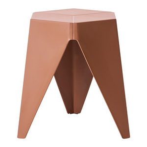 Set di 4 sgabelli da giardino per esterni Materiale sintetico Impilabile Tonalità pastello Multicolore