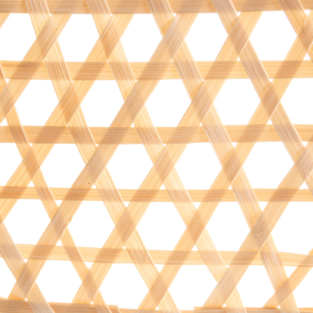 Lampada a sospensione in rattan con base in vimini e paralume a tamburo in stile boho Luce d'atmosfera naturale