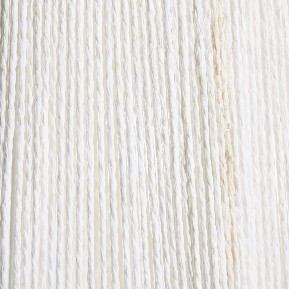 Lampada a sospensione con base in ferro e paralume in corda di carta stile boho luce ambientale beige