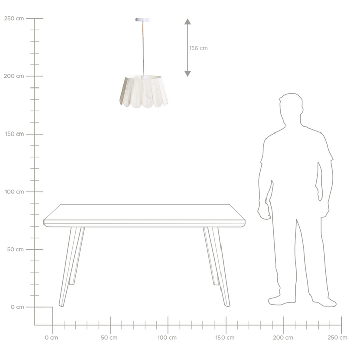 Lampada a sospensione con base in ferro e paralume in corda di carta stile boho luce ambientale beige