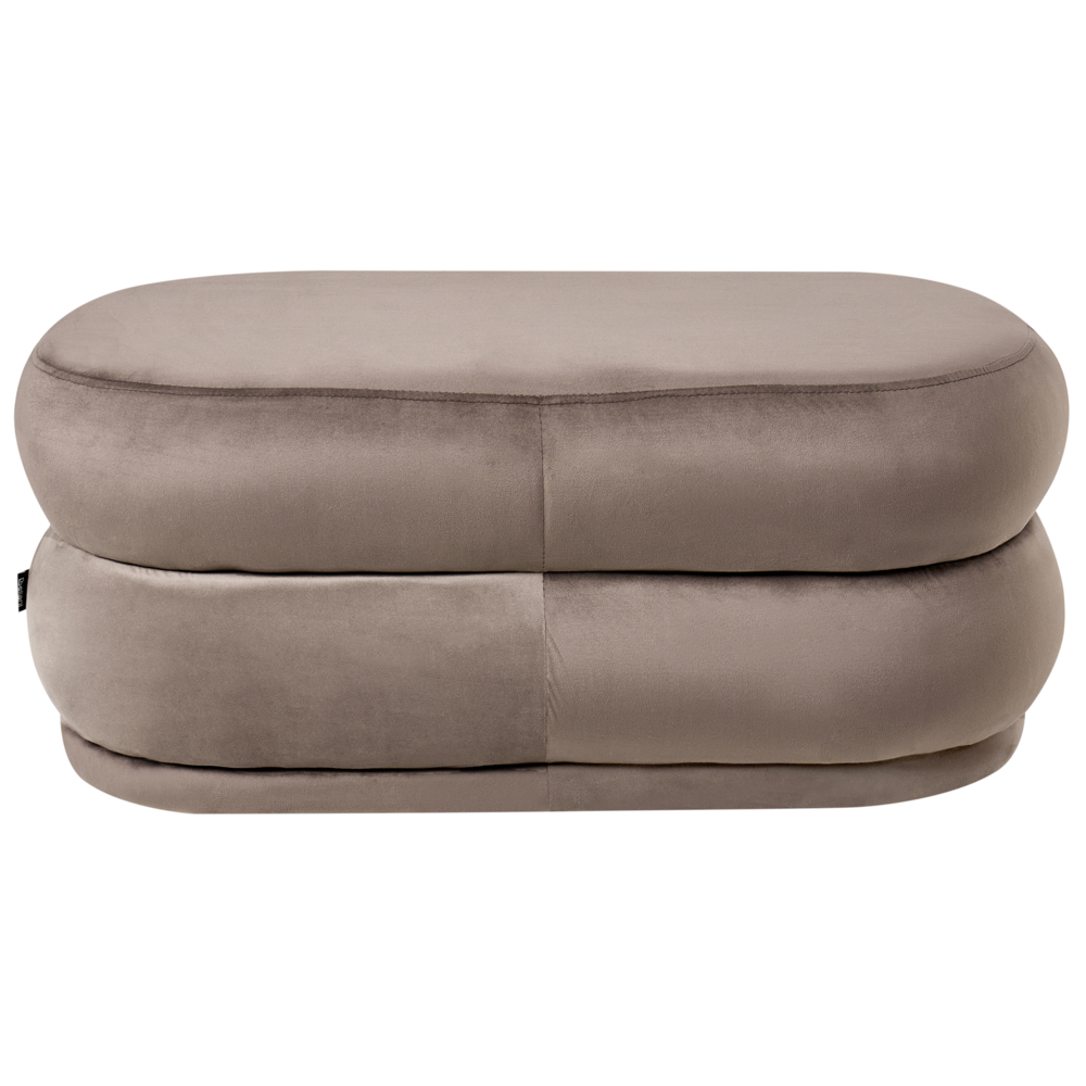 Panca decorativa in velluto marrone soggiorno camera da letto moderno