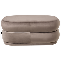 Panca decorativa in velluto marrone soggiorno camera da letto moderno