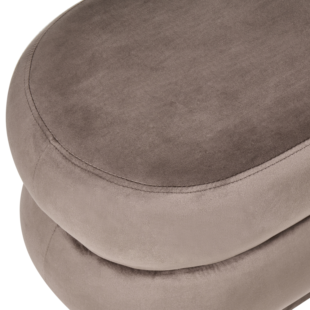 Panca decorativa in velluto marrone soggiorno camera da letto moderno