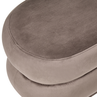 Panca decorativa in velluto marrone soggiorno camera da letto moderno