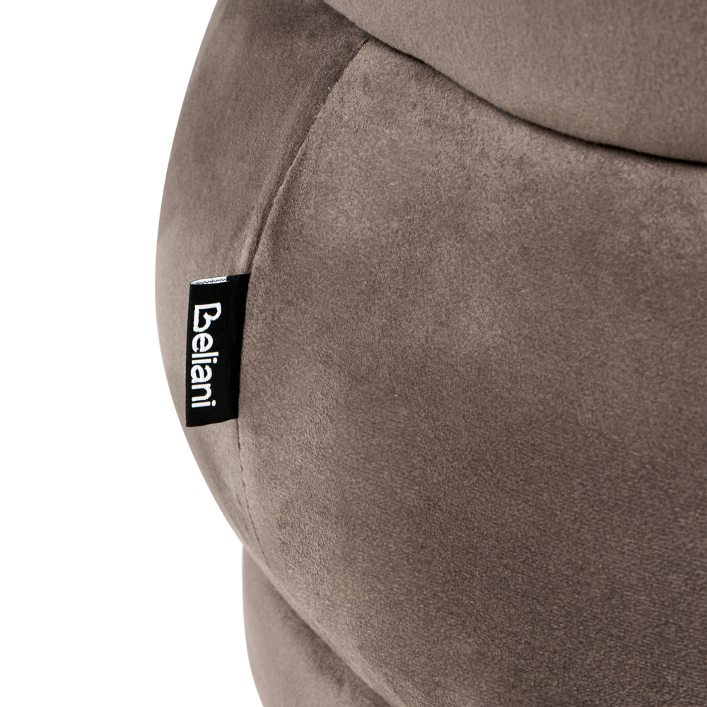 Panca decorativa in velluto marrone soggiorno camera da letto moderno