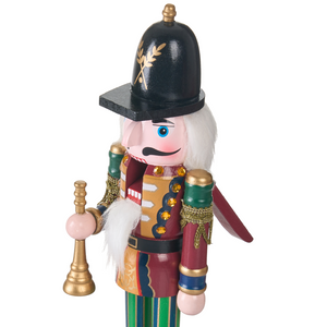 Set di 3 statuine Schiaccianoci in materiale sintetico verde scuro decorazione natalizia