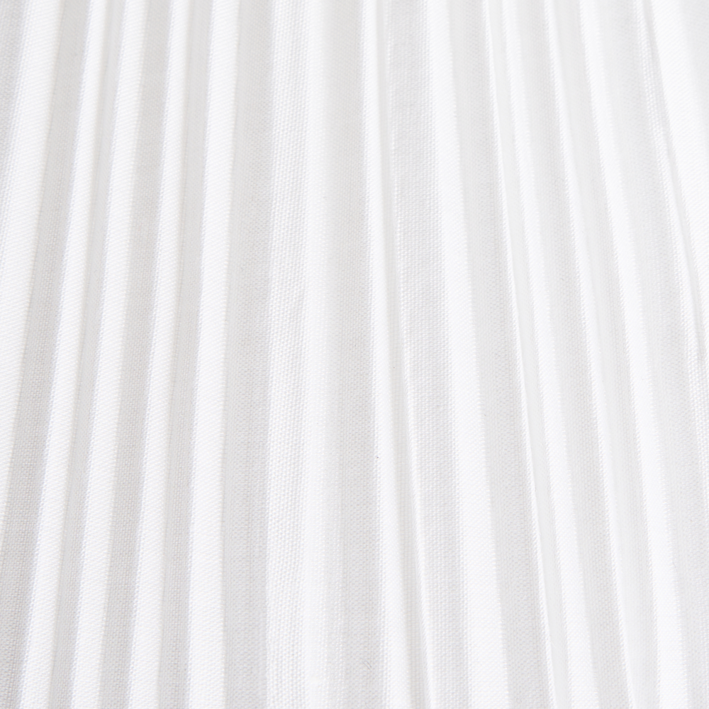 Lampada da terra moderna Base in ferro nero Paralume in tessuto Soggiorno Camera da letto Bianco