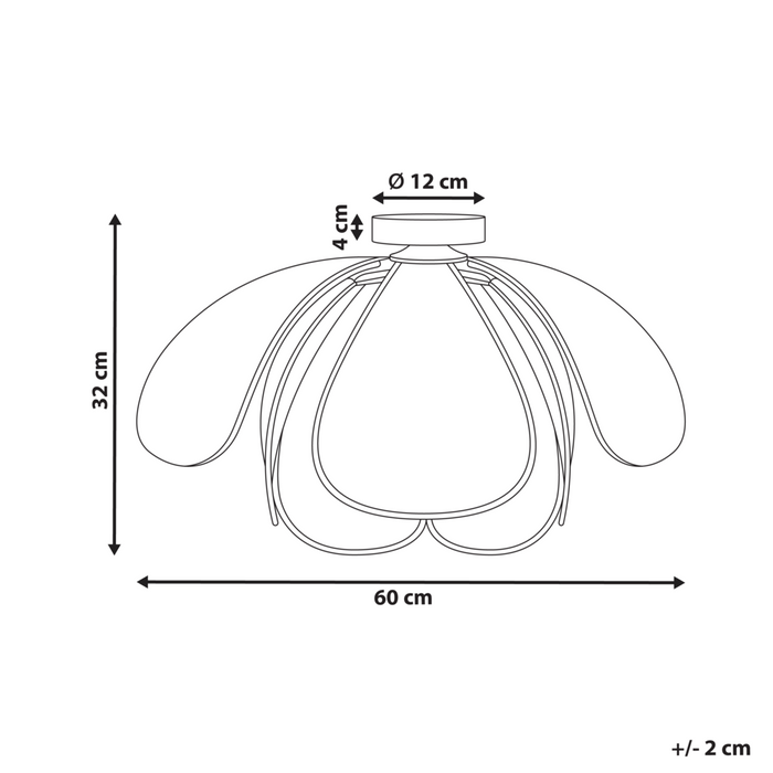 Lampadario con base in ferro nero e paralume in rattan stile boho luce d'atmosfera naturale