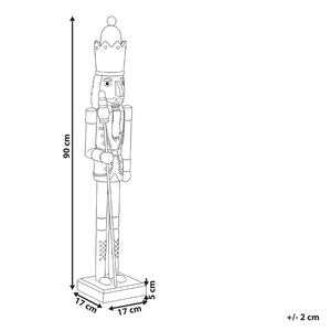Statuetta schiaccianoci in legno di pino Decorazione natalizia con bocca apribile Fatto a mano Rosso decorazione natalizia Rosso