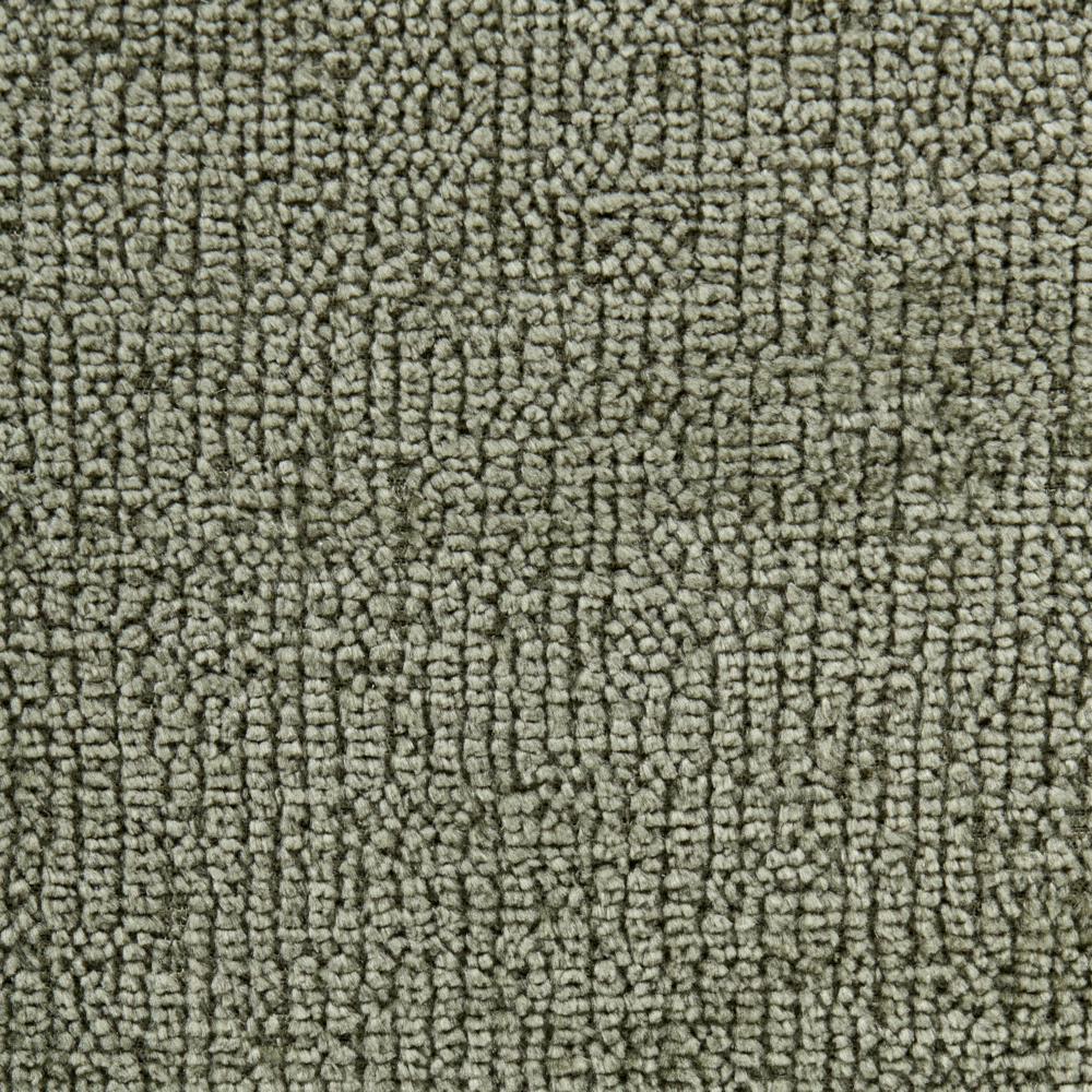 Poltrona girevole con rivestimento in ciniglia schienale curvo verde stile Retro