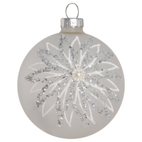 Set di 35 palline di Natale in vetro grigio da appendere all'albero di Natale in stile in stile tradizionale glamour