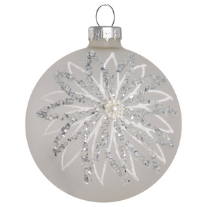 Set di 35 palline di Natale in vetro grigio da appendere all'albero di Natale in stile in stile tradizionale glamour