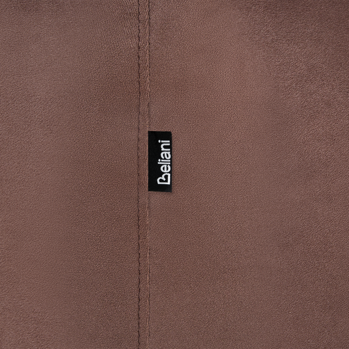 Divano a 3 posti in velluto marrone stile moderno contemporaneo curvo soggiorno