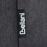 Set di 2 sedie da pranzo in poliestere nero Rivestimenti in metallo nero Gambe senza braccioli Schienale curvo Design moderno e contemporaneo