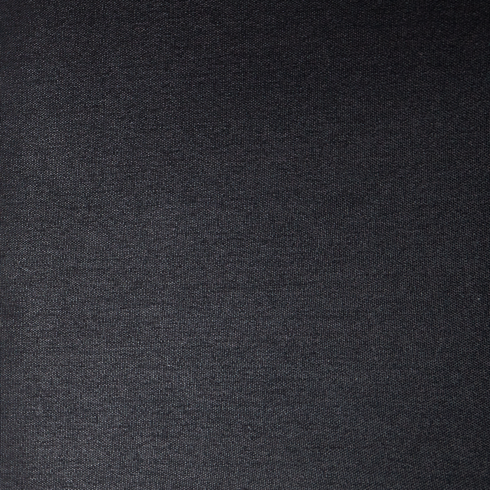 Set di 2 sedie da pranzo in poliestere nero Rivestimenti in metallo nero Gambe senza braccioli Schienale curvo Design moderno e contemporaneo