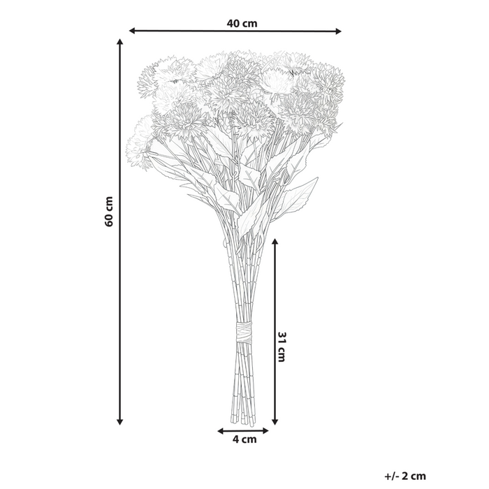 Bouquet di fiori artificiali rosa Decorazione finta 60 cm Decorazione da tavolo fatta a mano Soggiorno Sala da pranzo