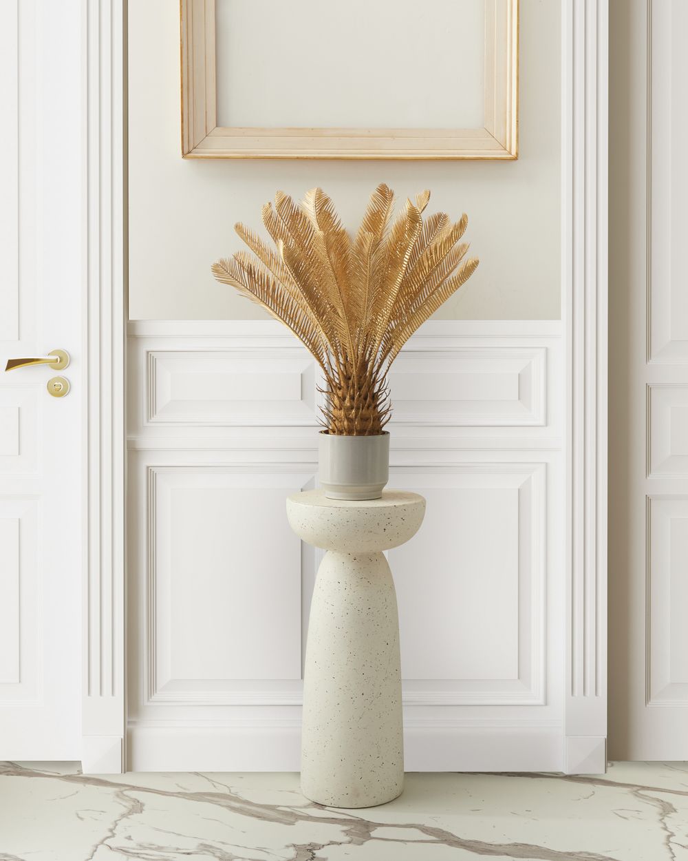 Pianta artificiale in vaso Oro Materiale sintetico 70 cm Pianta decorativa finta Imitazione