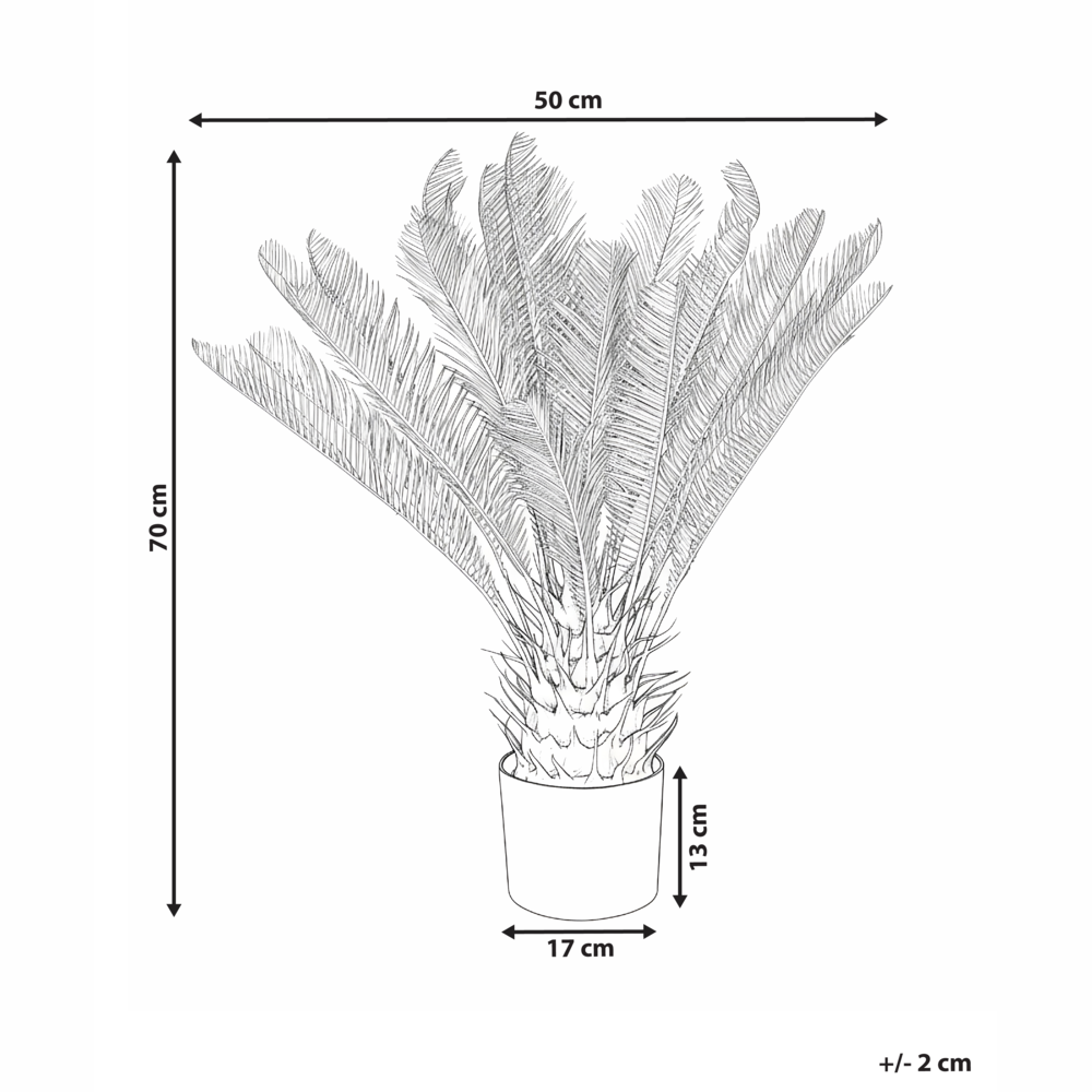 Pianta artificiale in vaso Oro Materiale sintetico 70 cm Pianta decorativa finta Imitazione