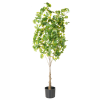 Pianta artificiale in vaso Albero decorativo finto 150 cm verde pianta finta