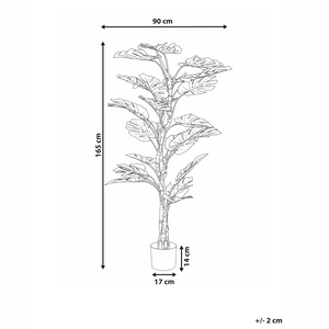 Pianta artificiale in vaso Materiale sintetico verde 165 cm Decorativo Finta Imitazione