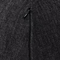 Poltrona in velluto tessuto nero con cuscino rotondo stile glamour retrò soggiorno