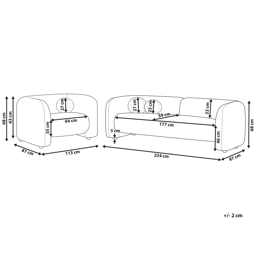 Set da salotto a 4 posti in velluto marrone scuro Poltrona con cuscini extra Stile retrò glamour Art Déco