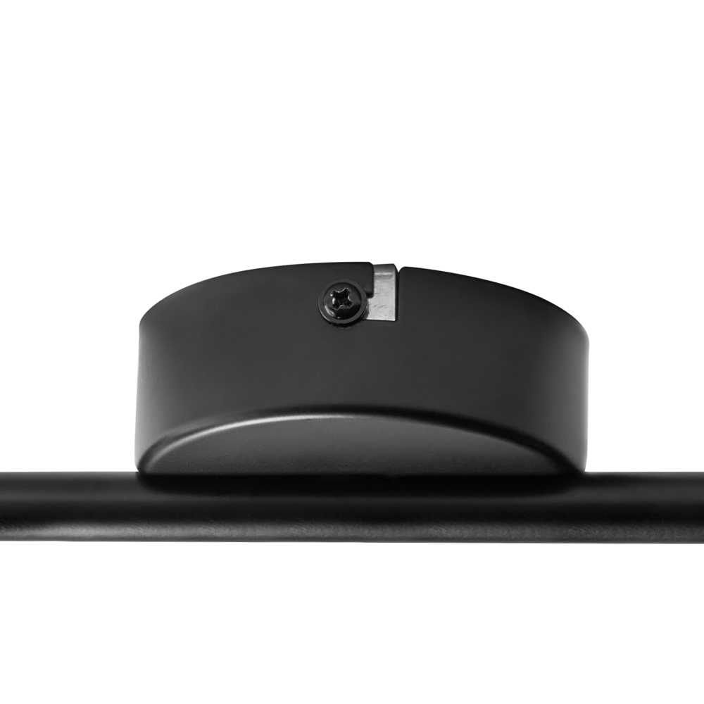 Paralume in metallo nero per faretto a 2 luci in stile industriale