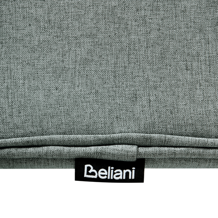 Set di 2 sedie da pranzo con seduta in poliestere verde menta e gambe in metallo senza braccioli per sala da pranzo e cucina