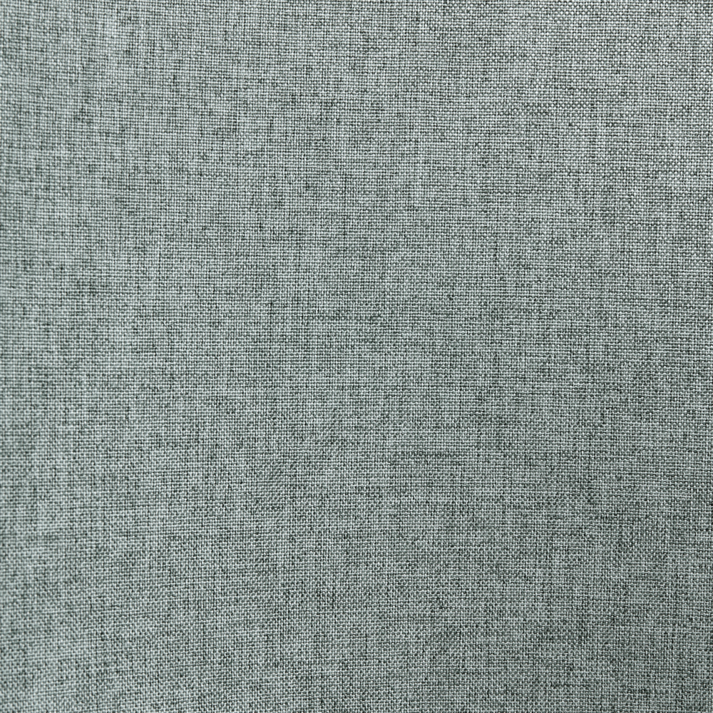 Set di 2 sedie da pranzo con seduta in poliestere verde menta e gambe in metallo senza braccioli per sala da pranzo e cucina