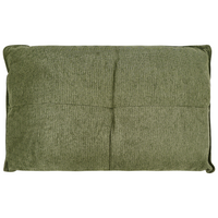 Chaise longue destra in tessuto verde con schienale regolabile e funzione letto con cuscino idrorepellente