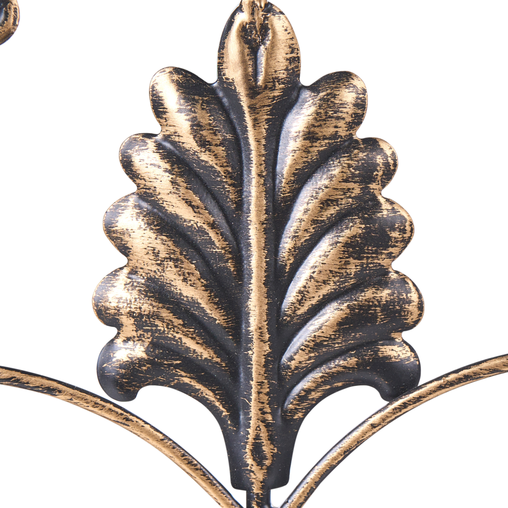 Set di 2 scaffali per piante in metallo da giardino indipendenti per interni e bagni colore nero