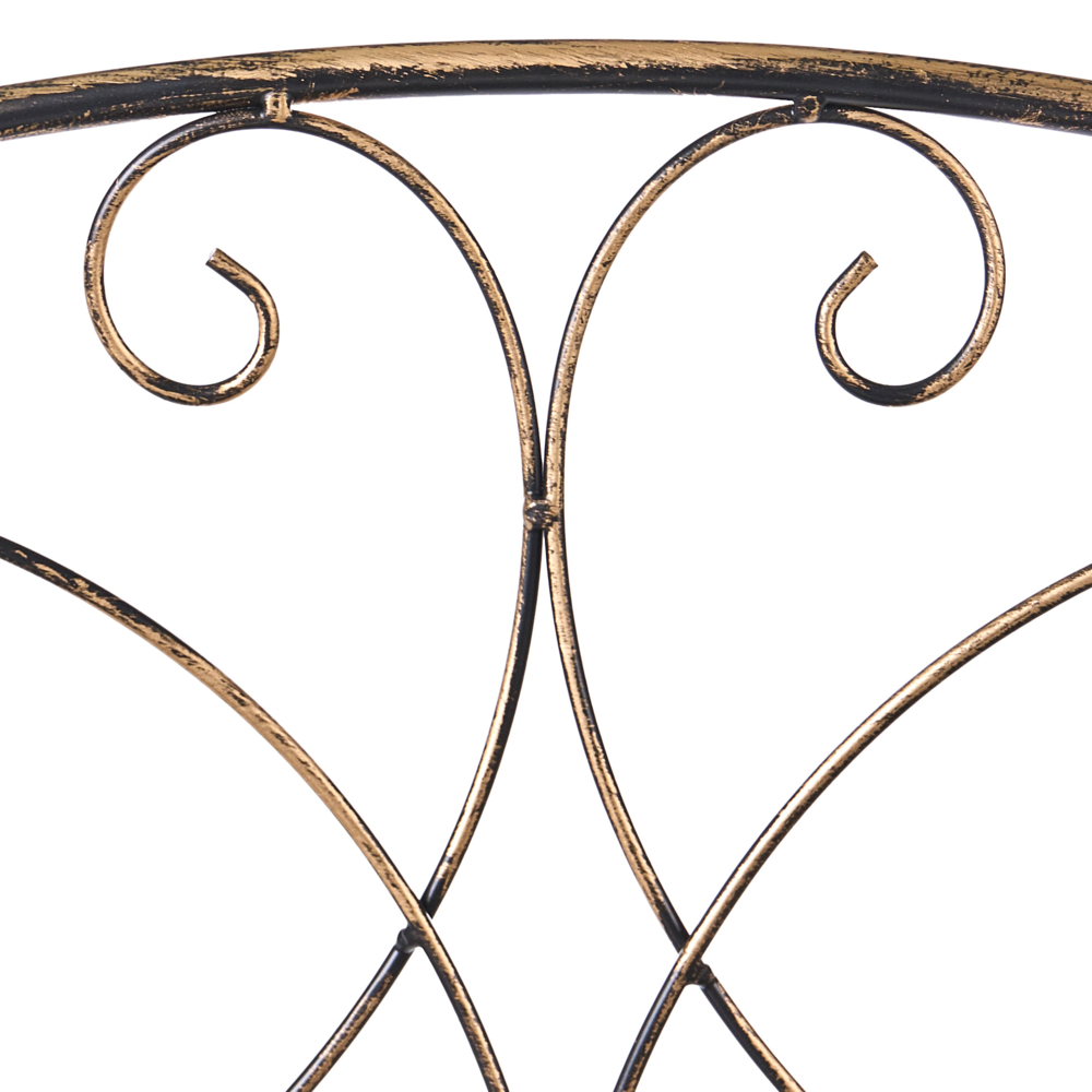 Scaffale per piante in metallo da giardino indipendente per interni e bagni nero