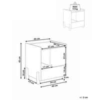 Comodino con luce verde chiaro MDF Gambe in legno di pino Contenitore per cameretta dei bambini