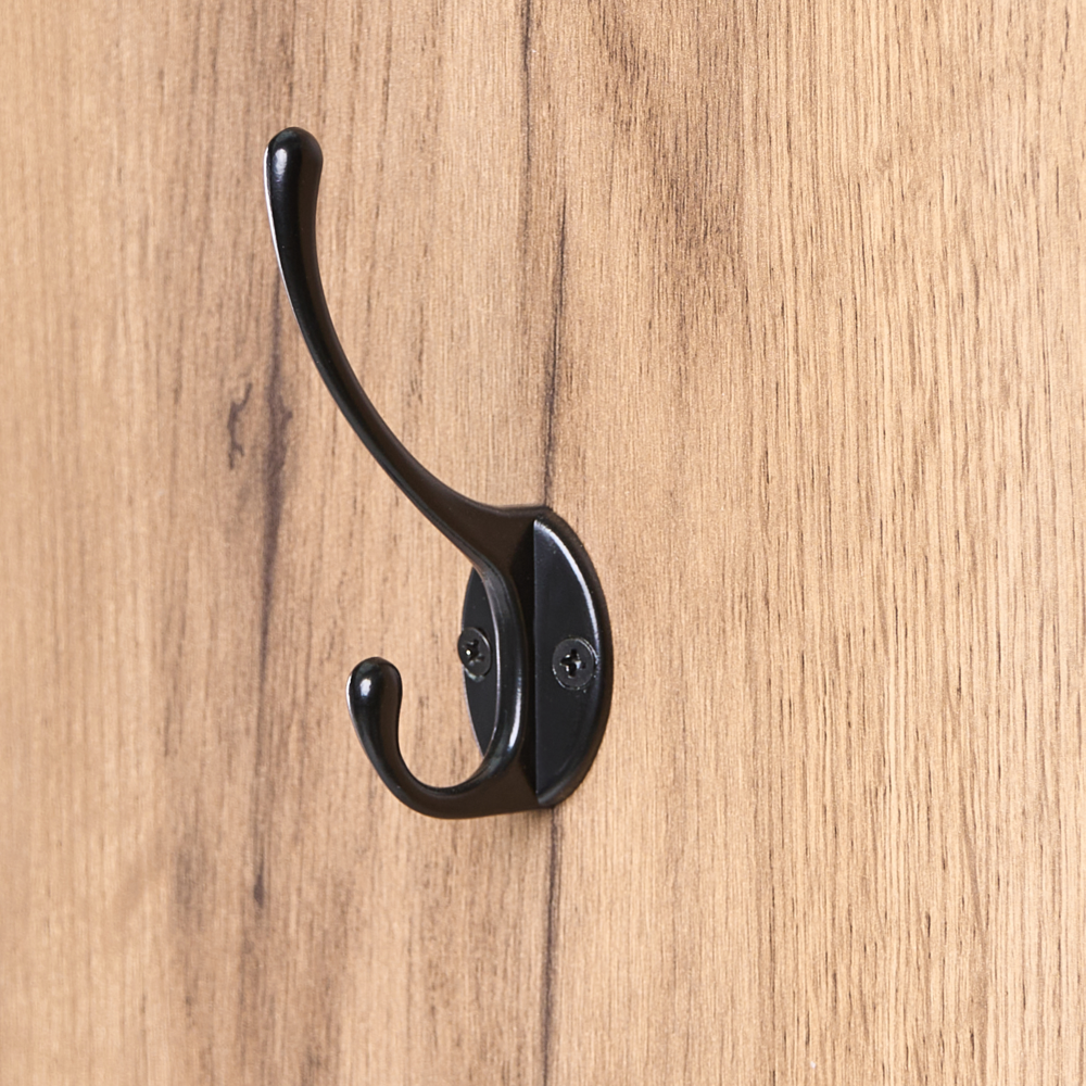 Scarpiera con appendiabiti Marrone chiaro Truciolato 6 scomparti per scarpe 4 ganci